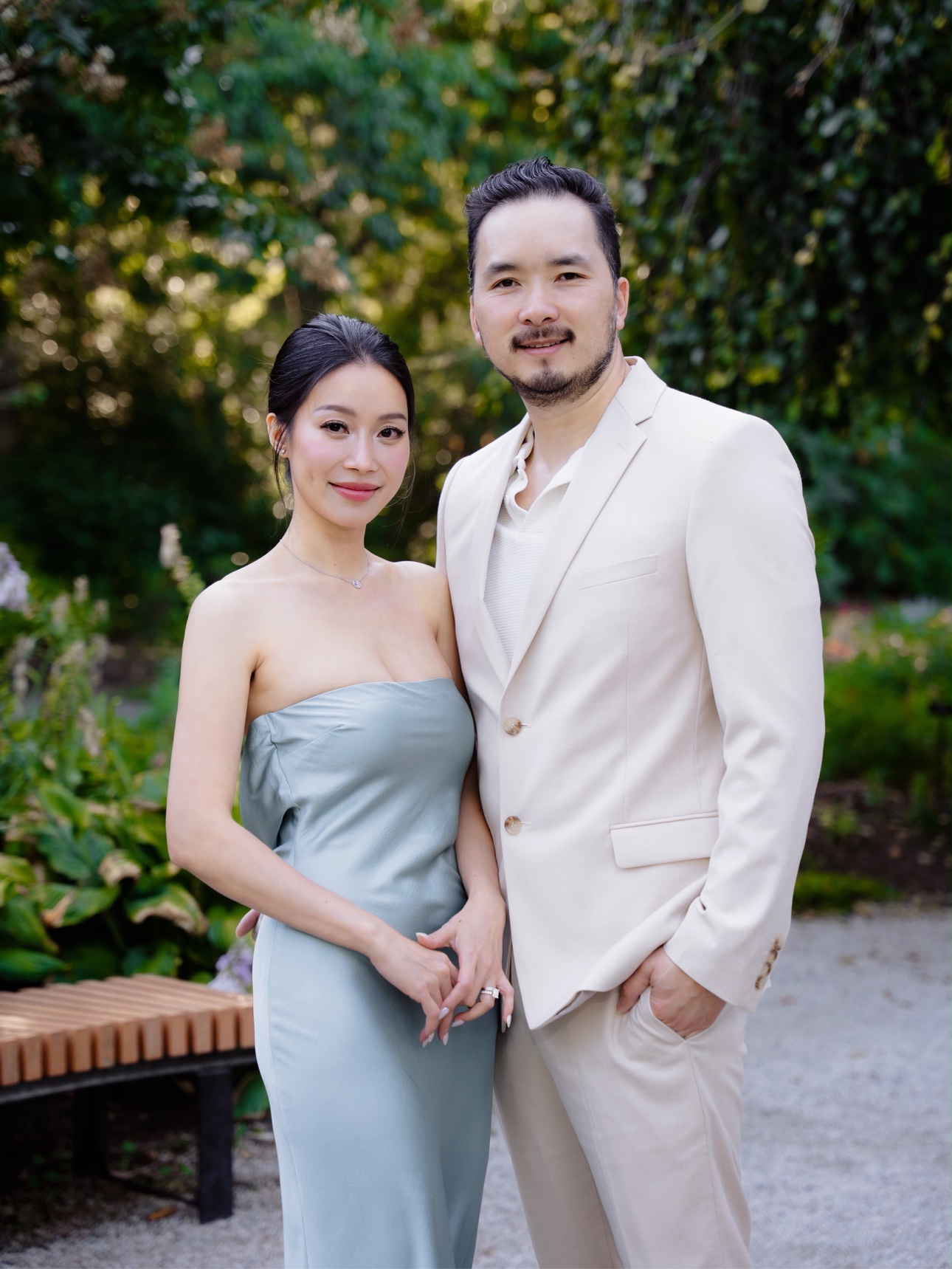 Jon and Hailey together outdoors